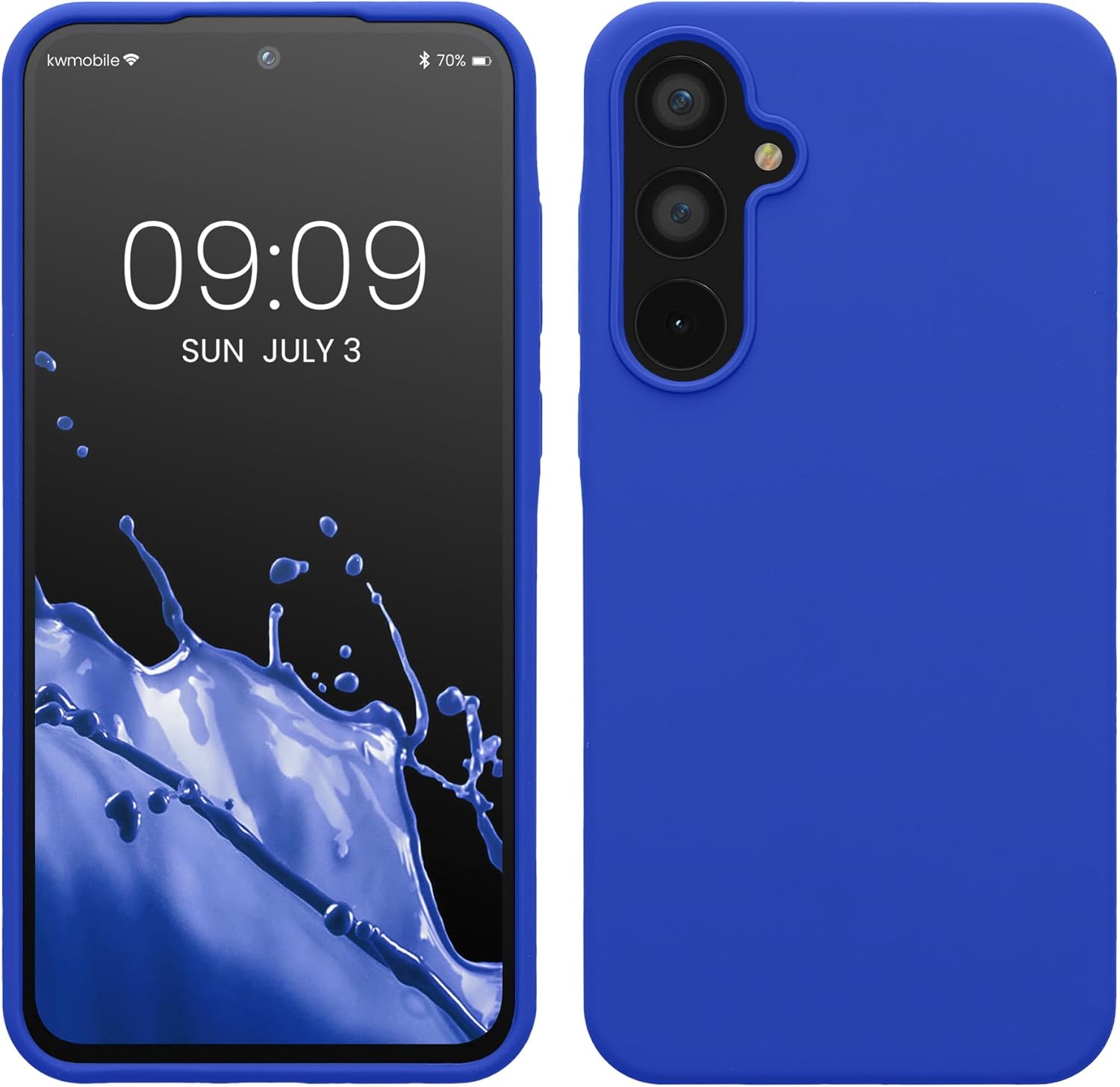 KW Samsung Galaxy A55 5G Θήκη Σιλικόνης Rubberized TPU - Baltic Blue