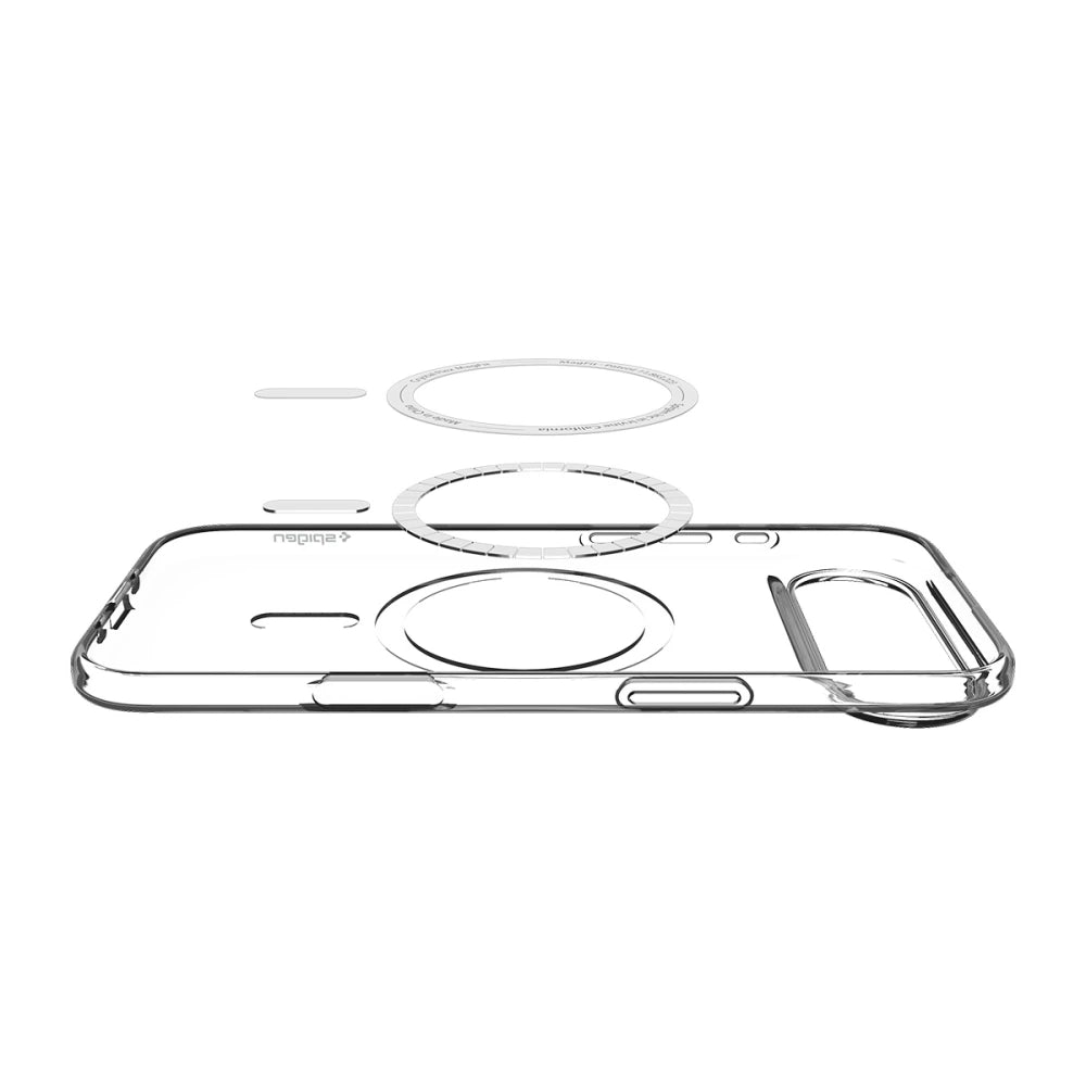 Spigen iPhone Air - Liquid Crystal Mag - Θήκη Σιλικόνης με MagSafe - Clear / White