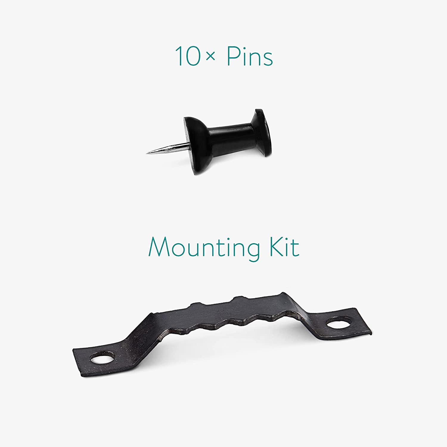 Navaris Πίνακας Ανακοινώσεων από Ύφασμα - 60 x 45cm - Grey - 53946.6.22