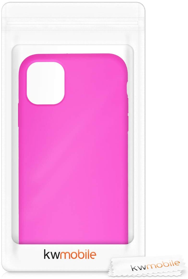 KW iPhone 11 Θήκη Σιλικόνης Rubber TPU - Fuchsia - 49724.135