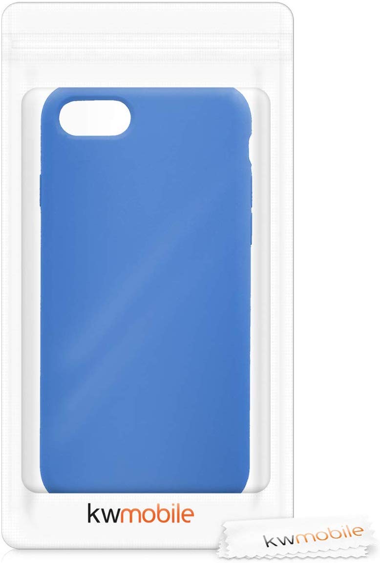 KW iPhone SE 2022 / SE 2020 / 7 / 8 Θήκη Σιλικόνης Rubber TPU - Blue - 40225.04