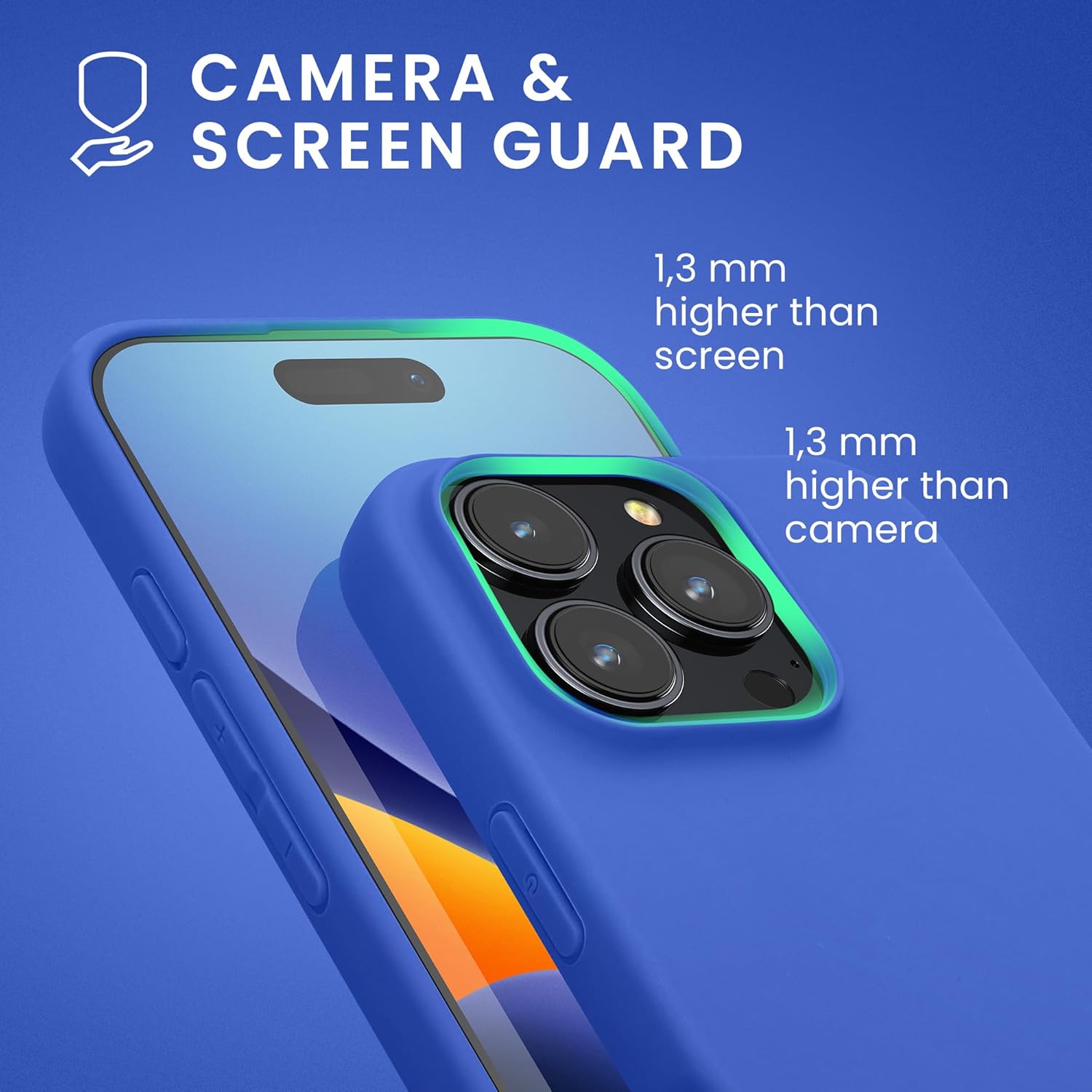 KW iPhone 16 Pro Max Λεπτή Θήκη Σιλικόνης TPU - Baltic Blue