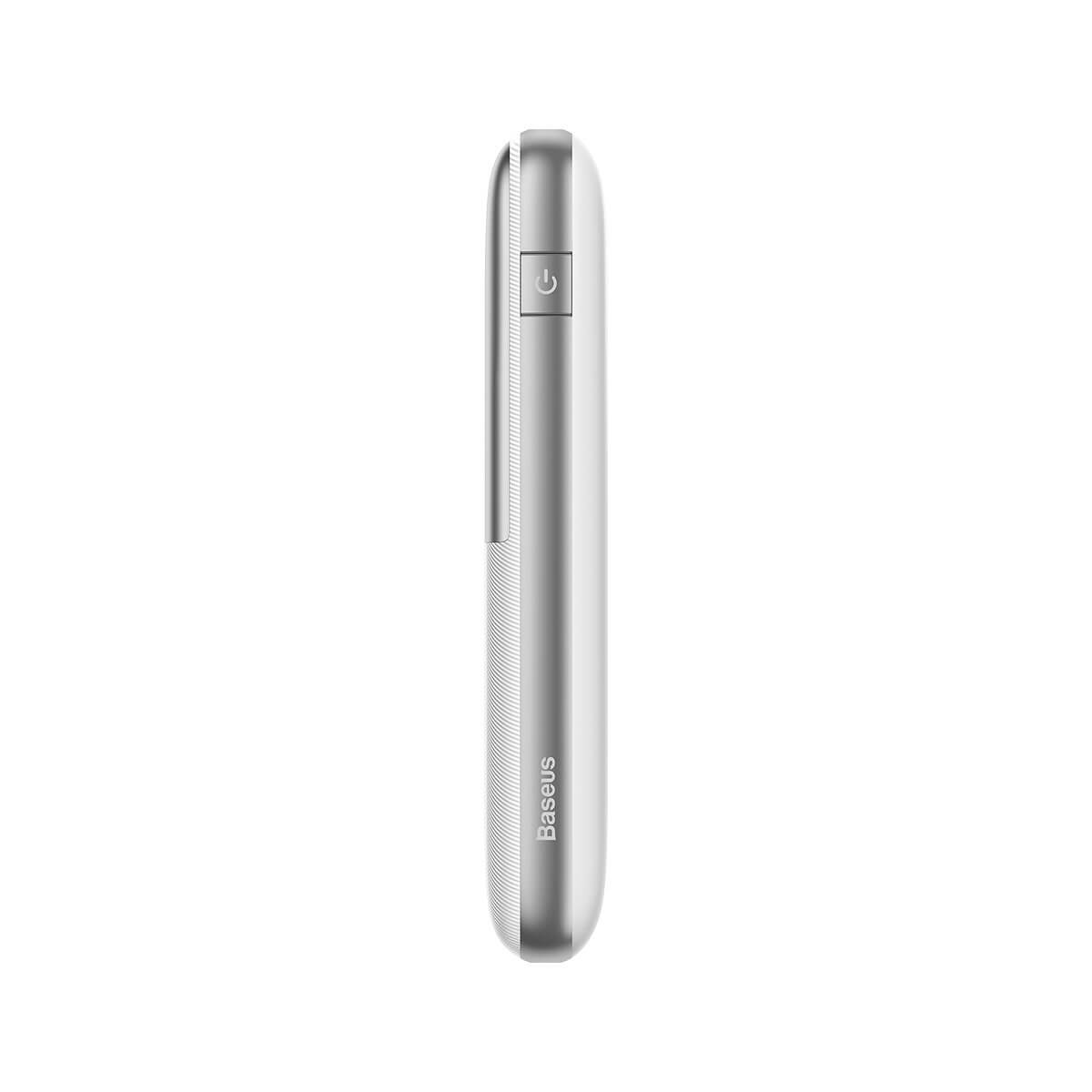 Baseus Bipow Pro 22.5W Power Bank 10000mAh 3Α με 2 Θύρες USB και 1 Θύρα Type-C - White - PPBD040002
