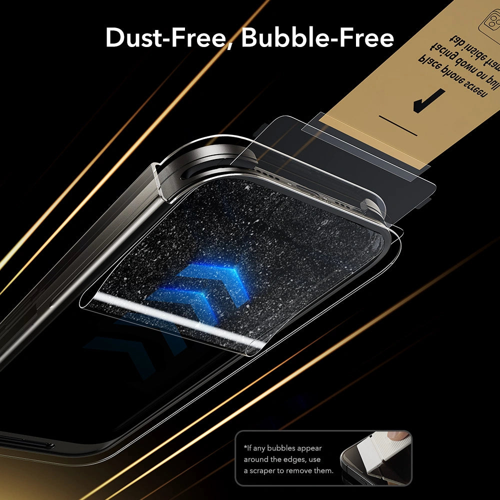 ESR iPhone 16 Pro / iPhone 17 - UltraFit Armorite Pro - Full Screen Αντιχαρακτικό Γυαλί Οθόνης - Black