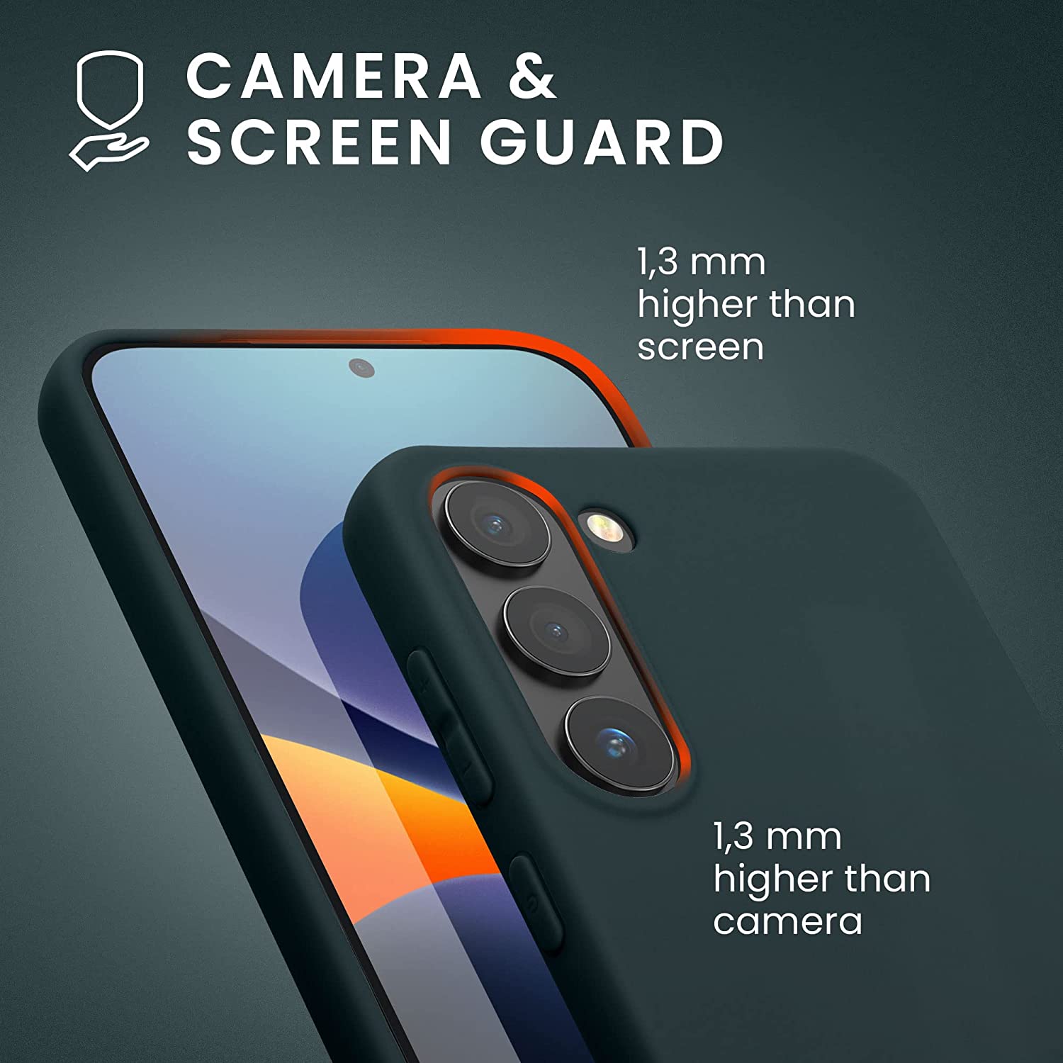 KW Samsung Galaxy S23 Θήκη Σιλικόνης TPU - Dark Slate - 60282.202