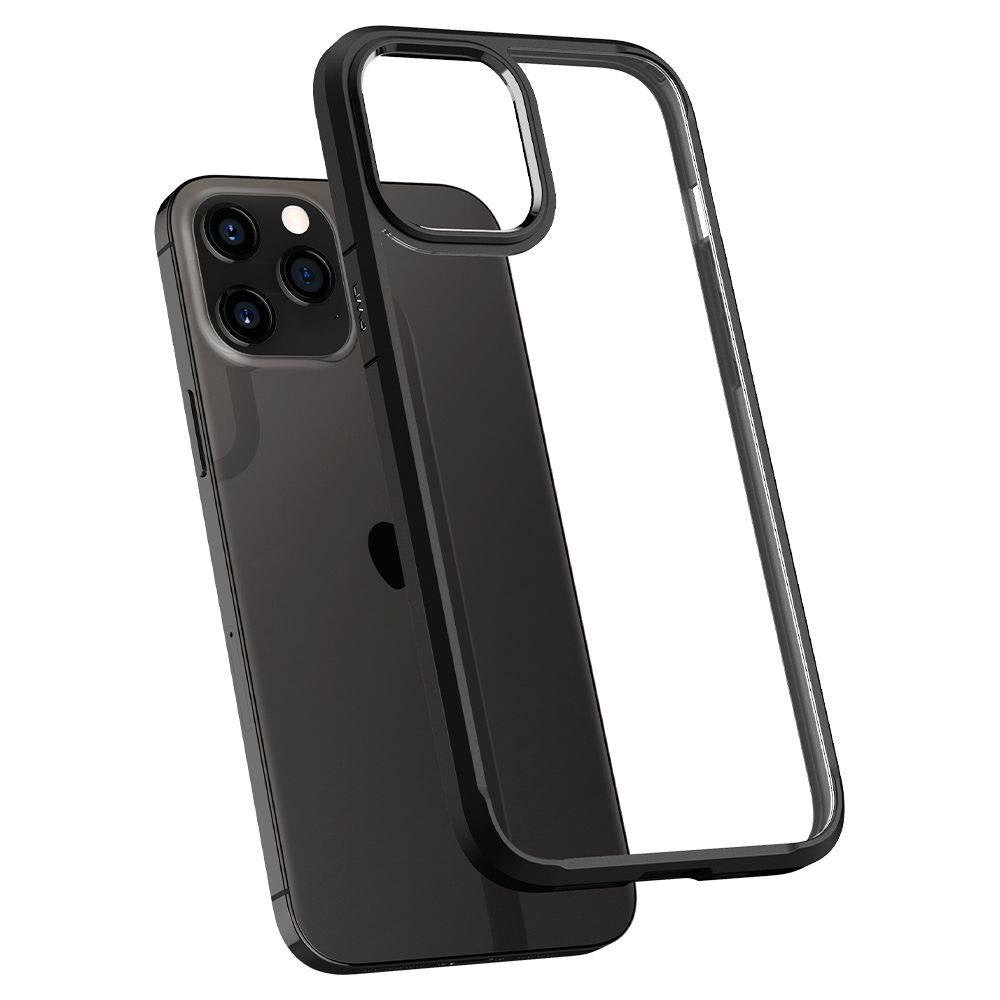 Spigen iPhone 12 / iPhone 12 Pro Ultra Hybrid Σκληρή Θήκη με Πλαίσιο Σιλικόνης - Matte Black