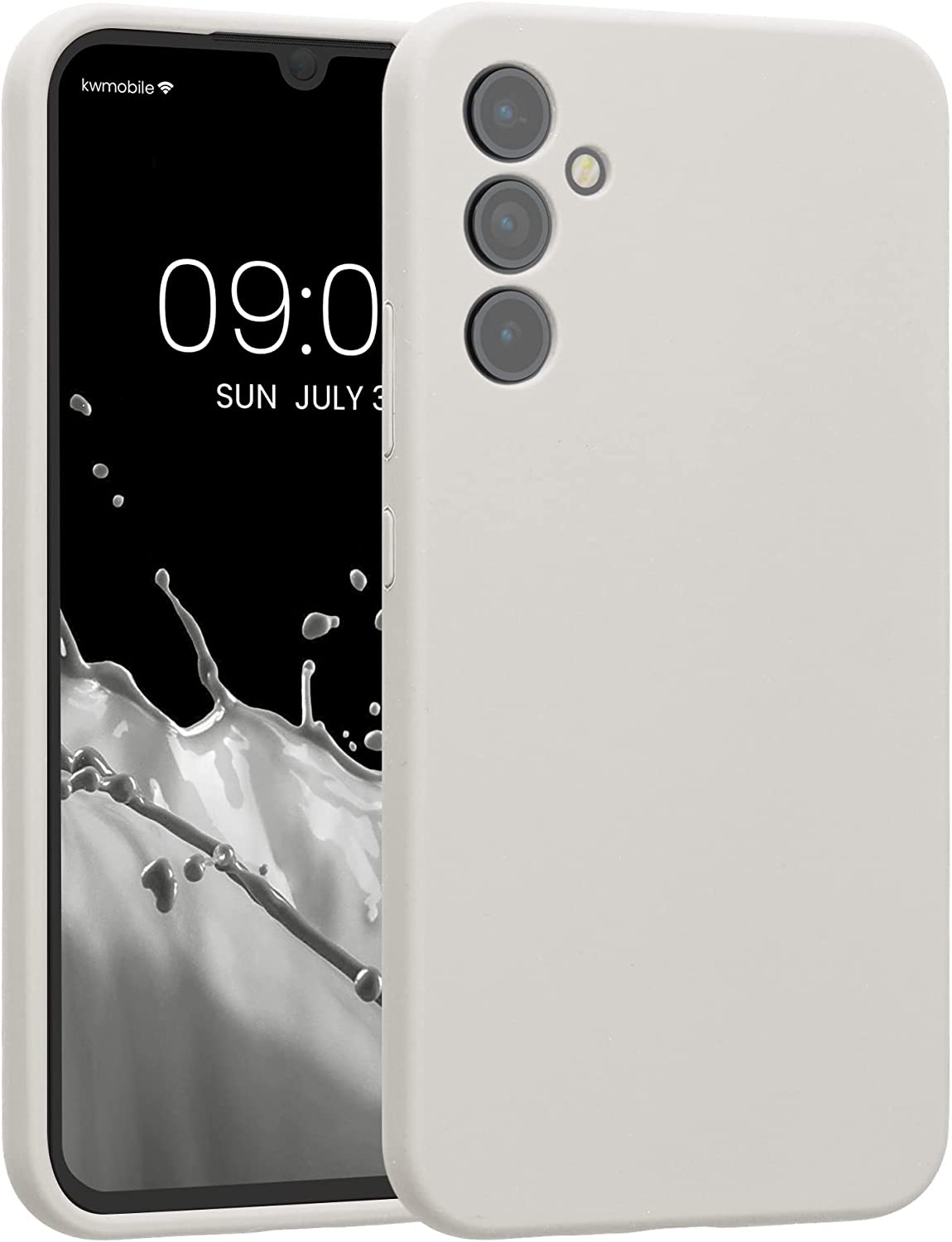 KW Samsung Galaxy A34 5G Θήκη Σιλικόνης Rubber TPU - White Matte - 60807.48