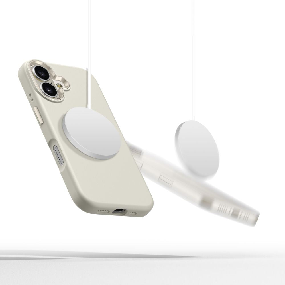 Tech-Protect iPhone 16 Silicone Pure Θήκη Σιλικόνης TPU με MagSafe - Cosmic Latte