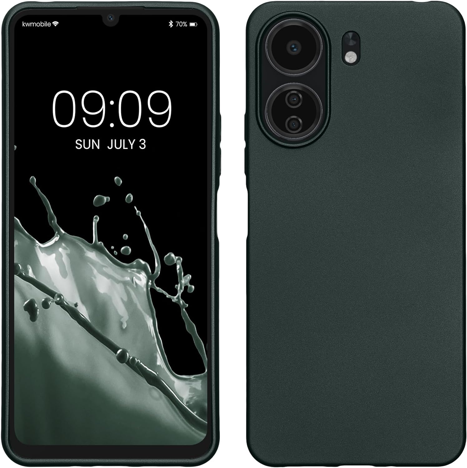 KW Xiaomi Redmi 13C / Poco C65 Θήκη Σιλικόνης TPU - Metallic Petrol