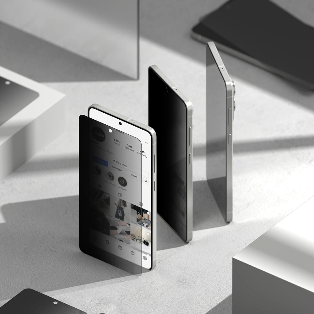 Ringke Samsung Galaxy S25 Edge - Easy Slide 2.5D 9H Αντιχαρακτικό Γυαλί Οθόνης - 2 Τεμάχια - Privacy