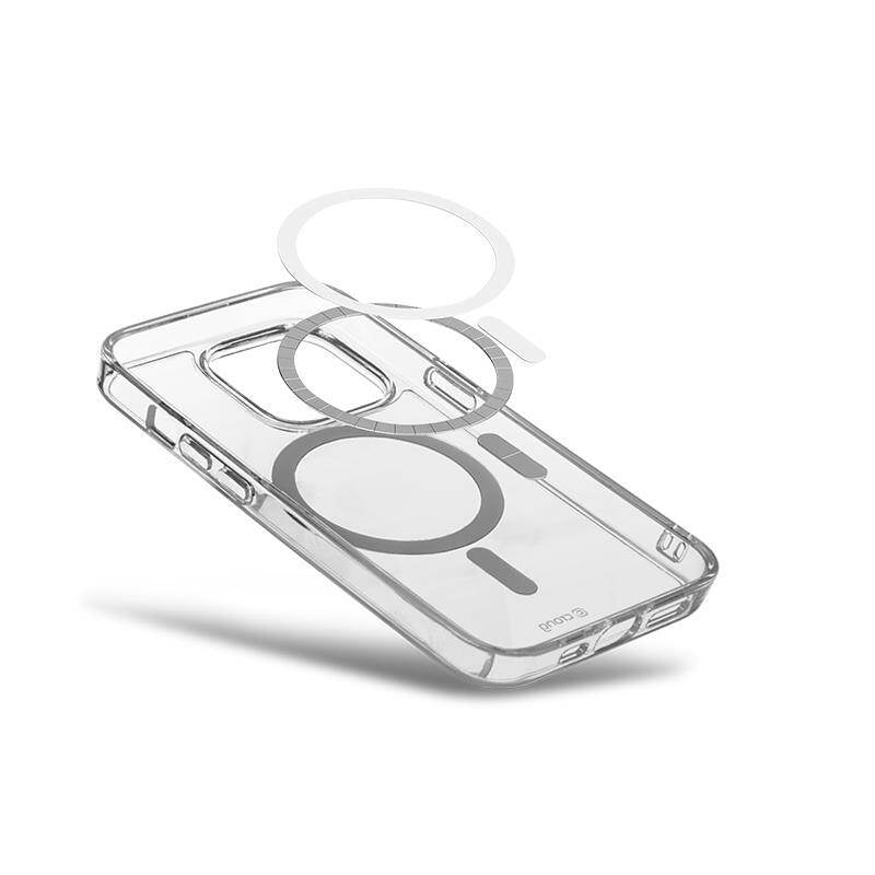 Crong iPhone 15 Plus Clear Mag Cover - Σκληρή Θήκη με Πλαίσιο Σιλικόνης και MagSafe - Clear