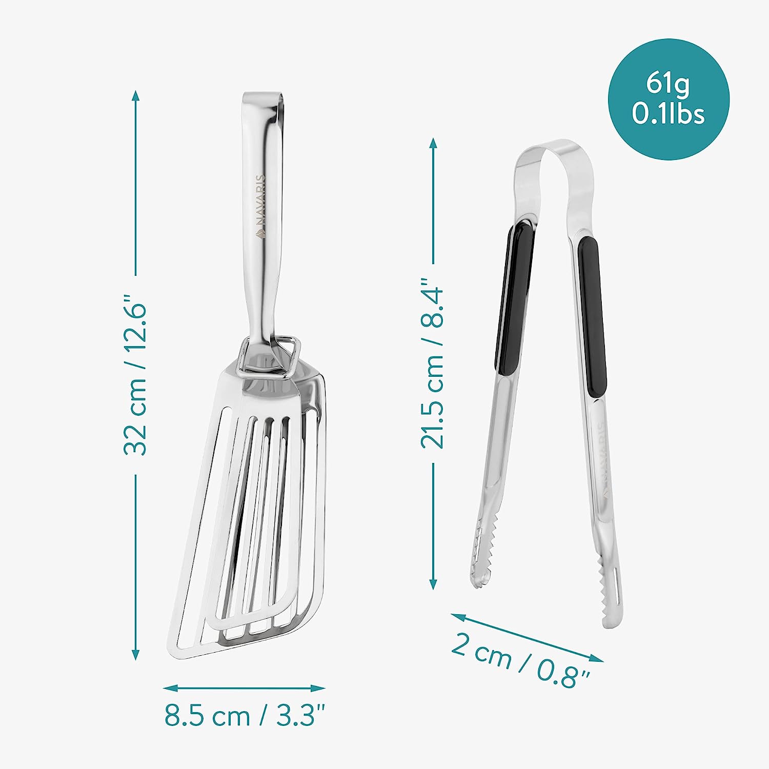 Navaris Σετ Αξεσουάρ Μπάρμπεκιου - Stainless Steel - ‎Silver - 60458.01