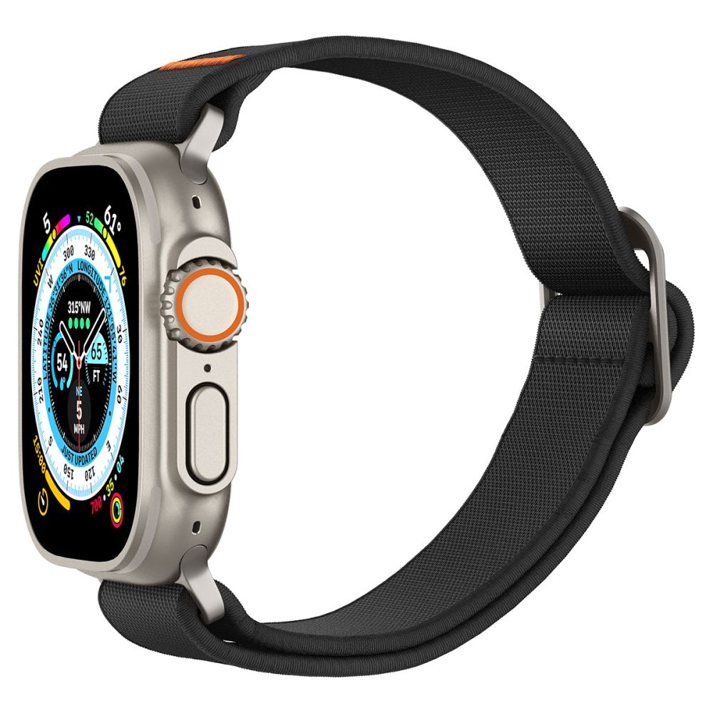 Spigen Λουράκι Apple Watch 8/9/10/11 - SE (1/2/3) - Ultra (1/2/3) – 44/45/46/49mm Fit Lite Ultra - Black