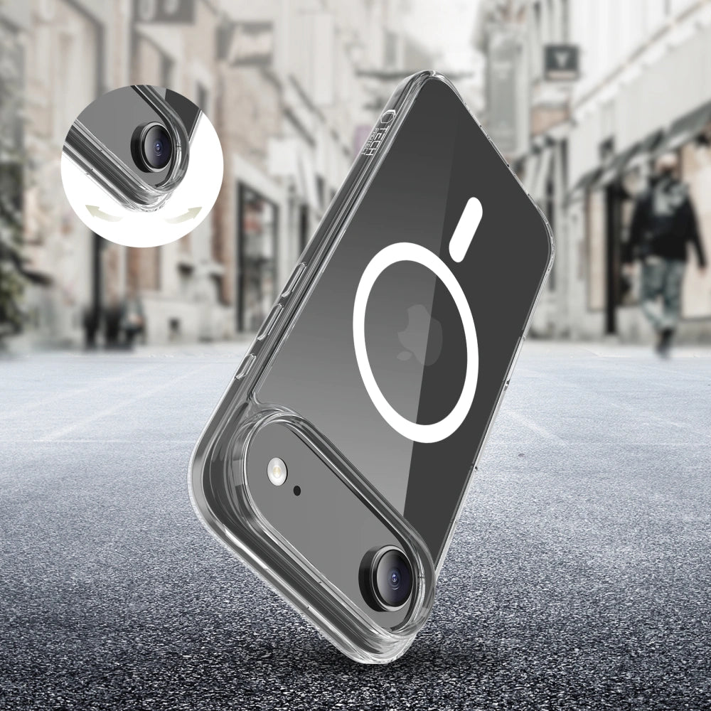 Tech-Protect iPhone Air - Flexair Hybrid MagSafe - Σκληρή Θήκη με Πλαίσιο Σιλικόνης και MagSafe - Διάφανη