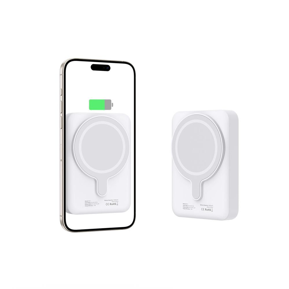 Tech-Protect PB11 Lifemag MagSafe PowerBank Μαγνητικό PowerBank Κινητού 10000 mAh - White