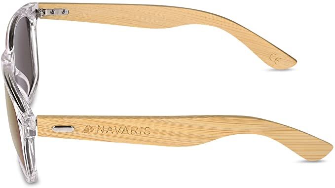 Navaris Unisex Γυαλιά Ηλίου - UV400 - Clear / Light Brown - 40731.03.09