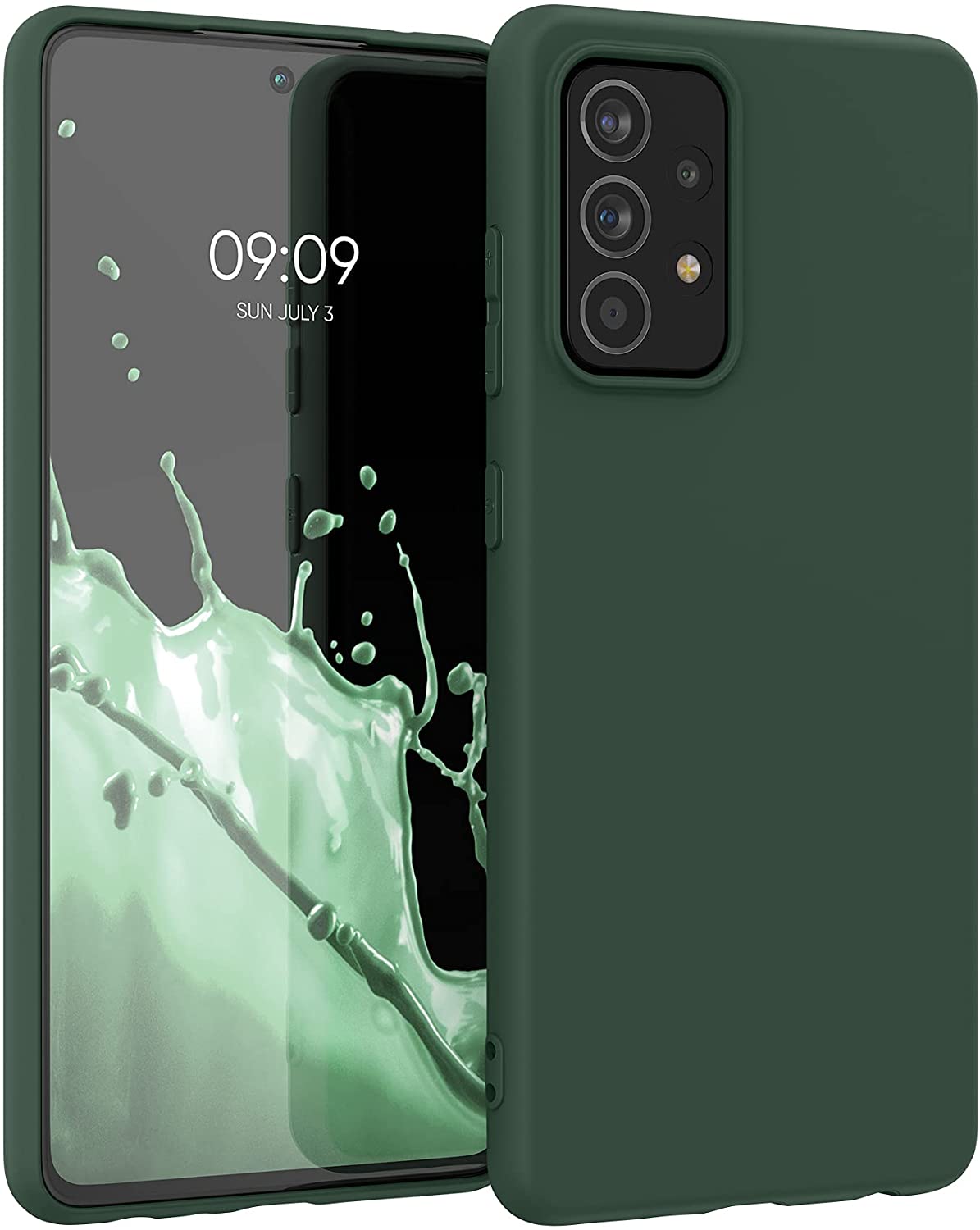 KW Samsung Galaxy A52 / A52 5G / A52s 5G Θήκη Σιλικόνης TPU - Moss Green - 54346.169