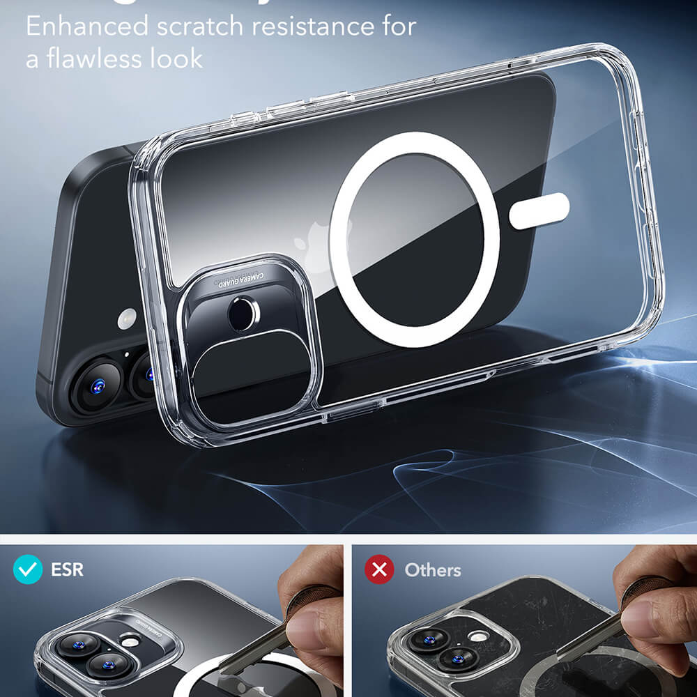 ESR iPhone 16 Plus Classic Hybrid Halolock Σκληρή Θήκη με Πλαίσιο Σιλικόνης και MagSafe - Διάφανη