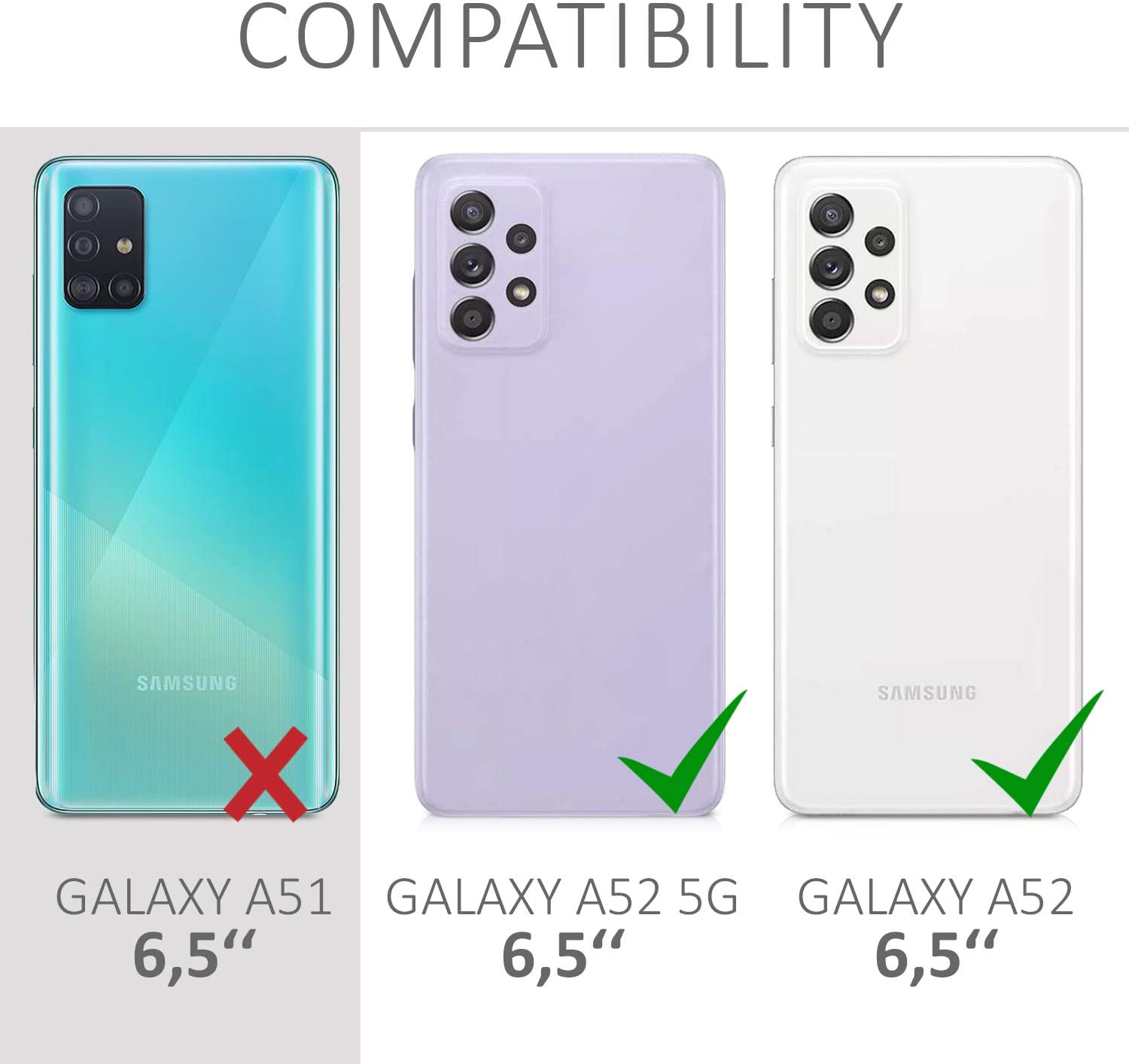 KW Samsung Galaxy A52 / A52 5G / A52s 5G Θήκη Σιλικόνης TPU - Metallic Blue - 54351.64