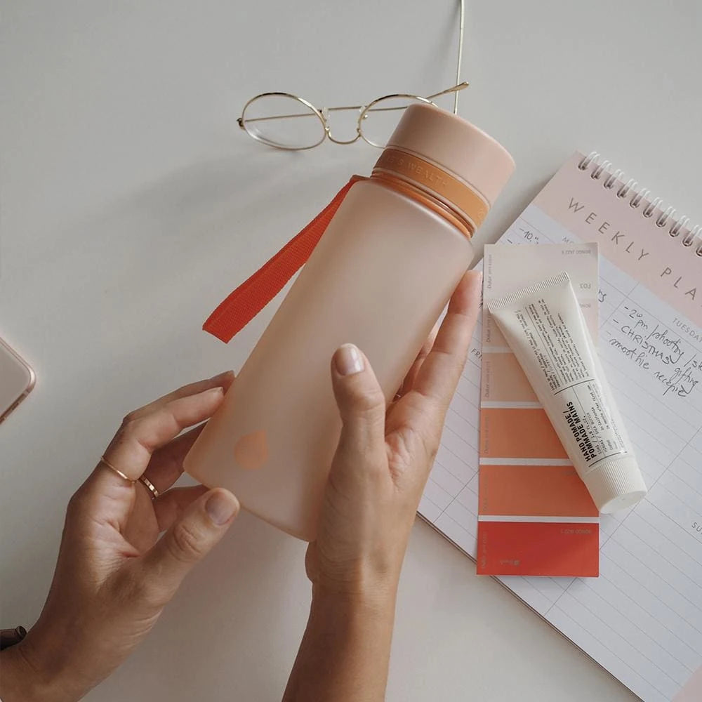 Equa Plain Πλαστικό Μπουκάλι Νερού BPA Free - 600ml - Sunrise / Διάφανο