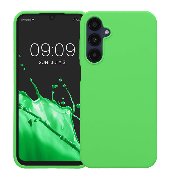 KW Samsung Galaxy A25 5G Θήκη Σιλικόνης Rubberized TPU - Lime Green