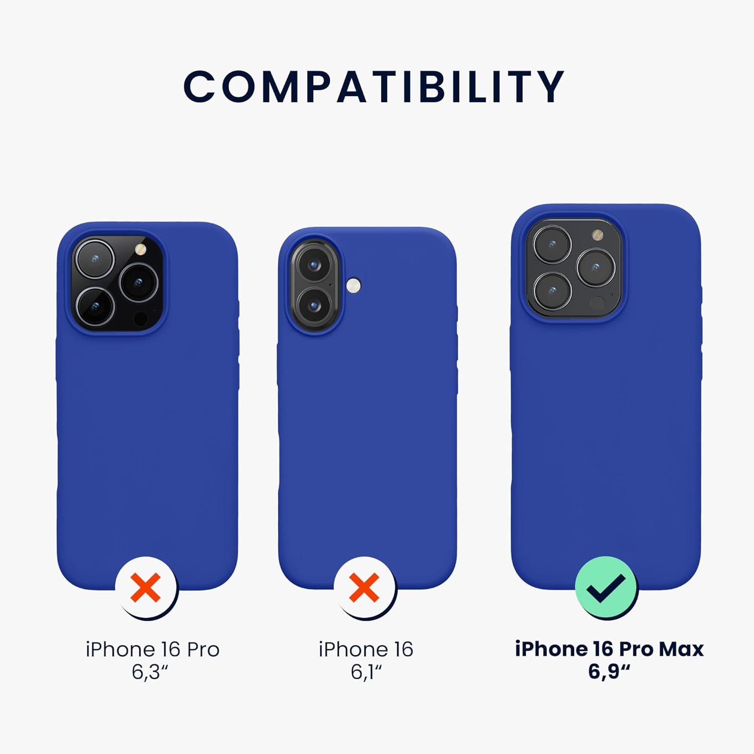 KW iPhone 16 Pro Max Θήκη Σιλικόνης Rubberized TPU - Baltic Blue