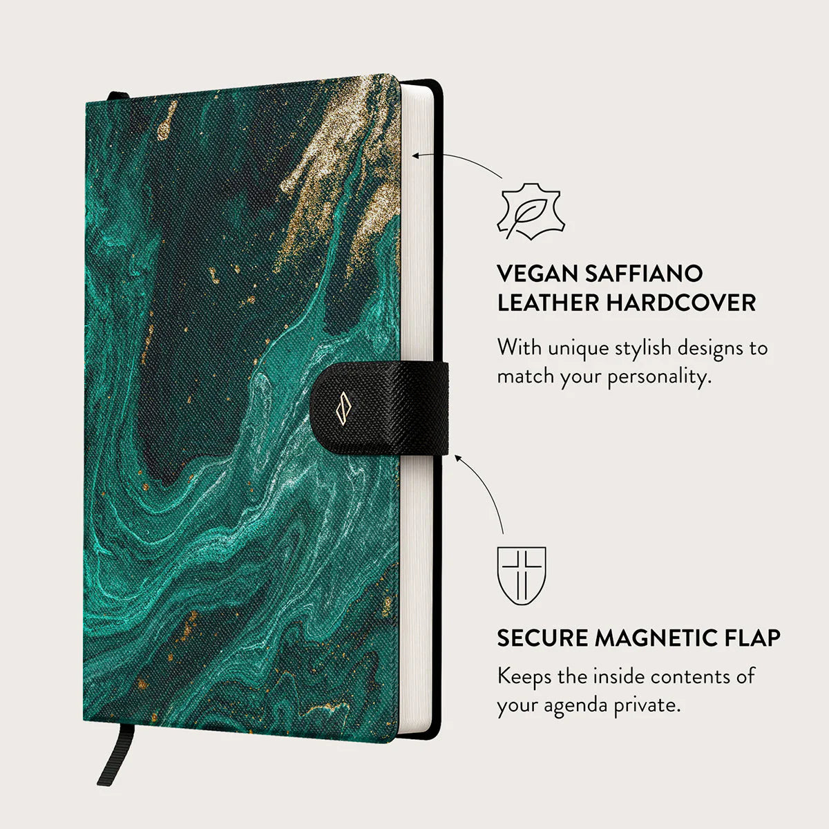 Burga Σημειωματάριο - Lined - Emerald Pool