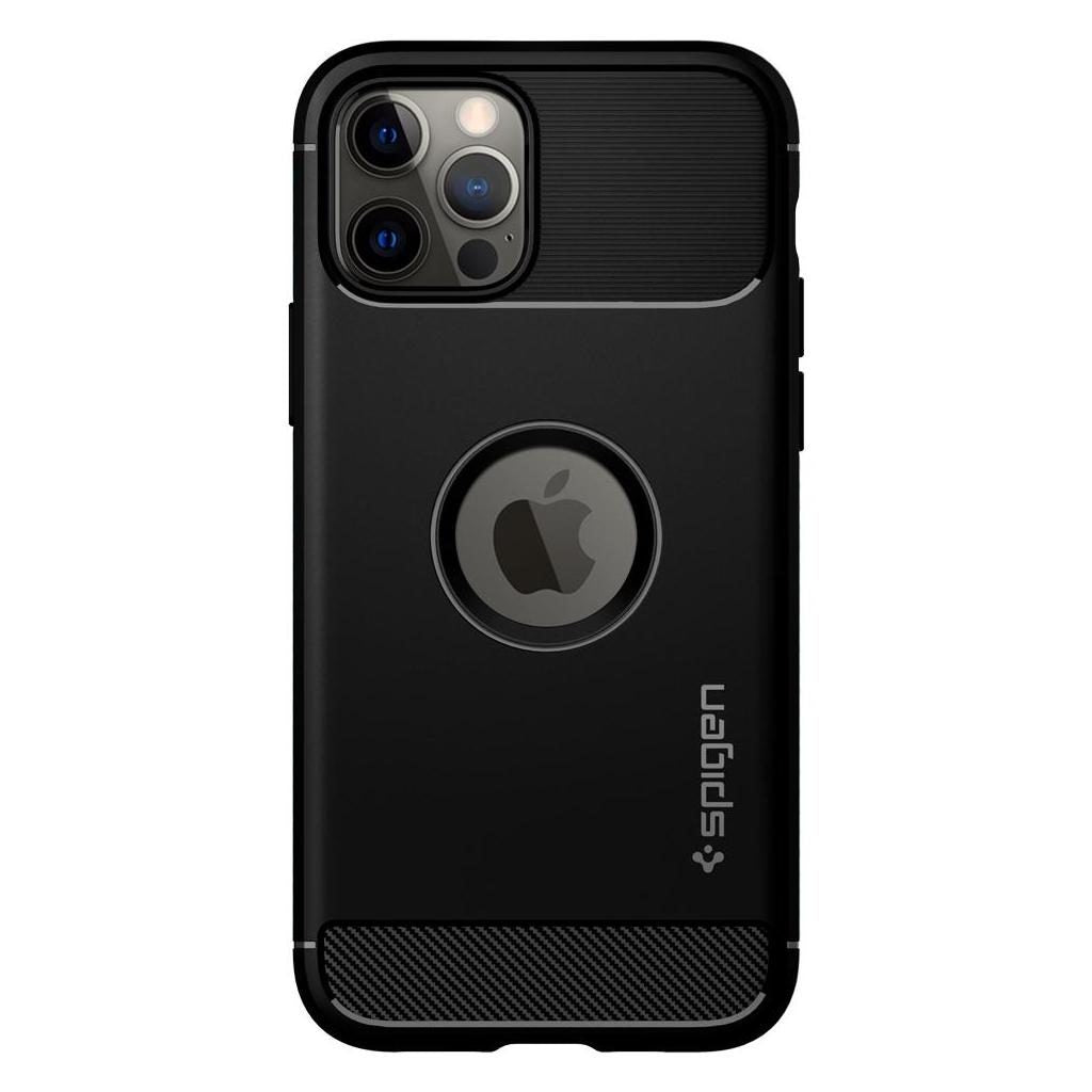 Spigen iPhone 12 / iPhone 12 Pro Θήκη TPU Rugged Armor - Matte Black