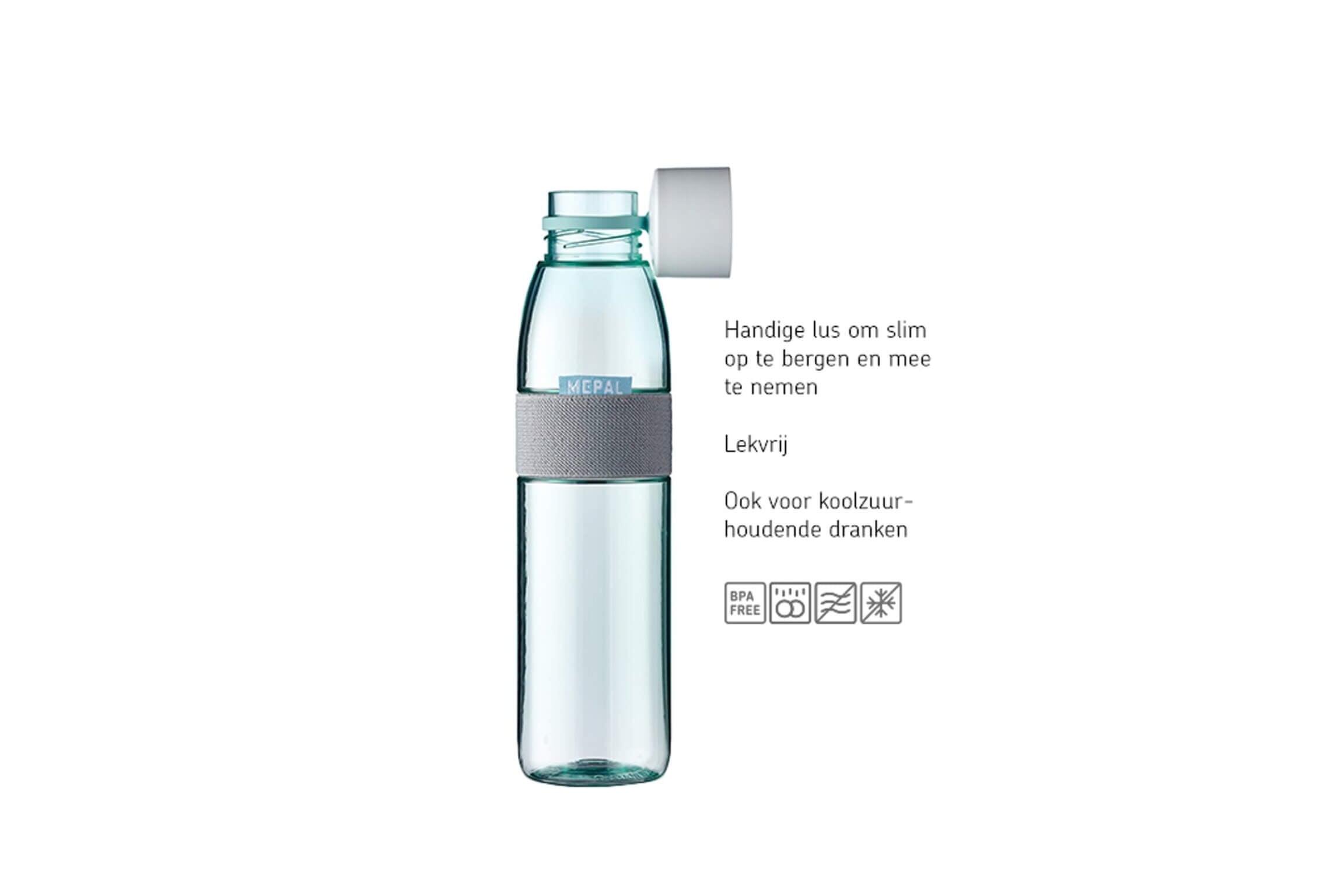 Mepal Limited Edition Water Bottle Ellipse - Πλαστικό Μπουκάλι Νερού - BPA Free - 500ml - Lemon Vibe