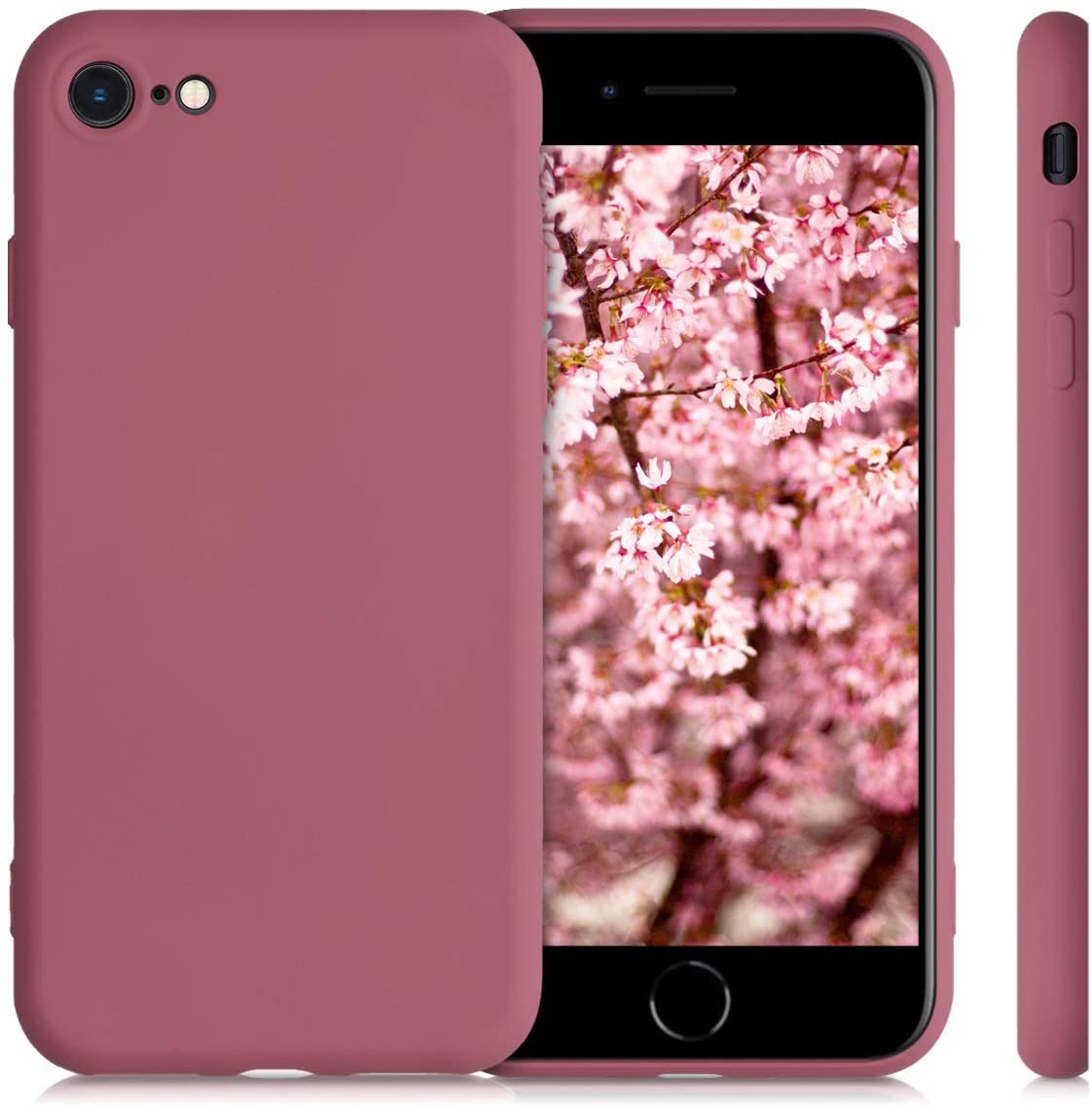 KW iPhone SE 2022 / SE 2020 / 7 / 8 Θήκη Σιλικόνης Rubberized TPU - Deep Rusty Rose - 49979.167