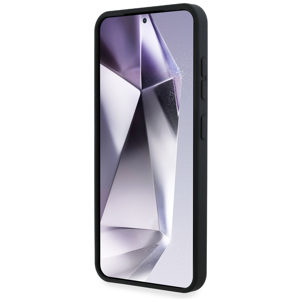 Karl Lagerfeld Samsung Galaxy S25 - Silicone Metal Signature Logo - Σκληρή Θήκη Σιλικόνης - Black - KLHCS25SSCMSMVK