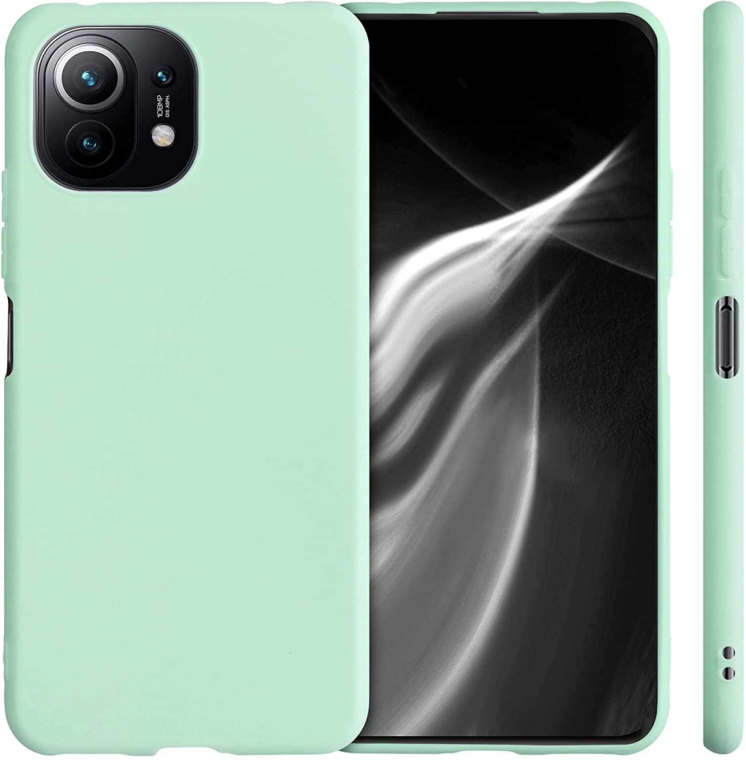 KW Xiaomi Mi 11 Lite / Mi 11 Lite 5G Θήκη Σιλικόνης TPU - Mint Green Matte - 54726.50