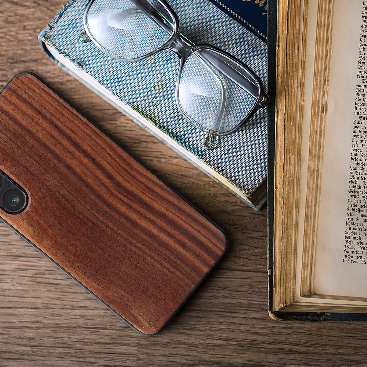 KW Samsung Galaxy S23+ Θήκη από Φυσικό Ξύλο - Dark Brown - 60295.18