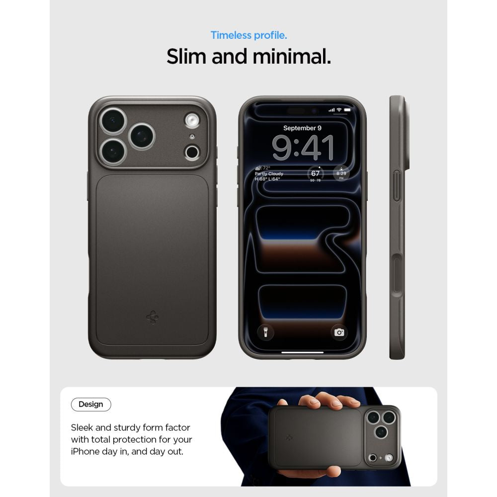 Spigen iPhone 18 Pro Max / iPhone 17 Pro Max - Σκληρή Θήκη με MagSafe - Thin Fit Mag - Gunmetal