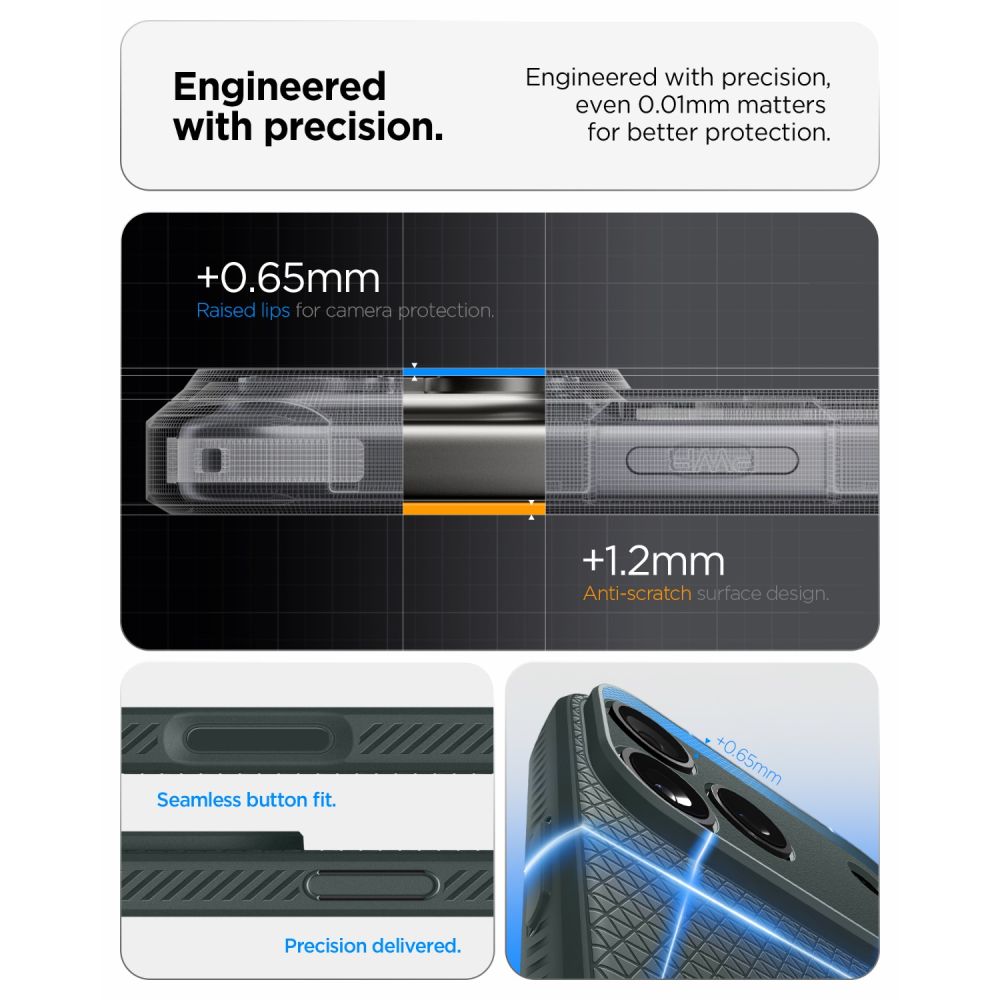 Spigen iPhone 18 Pro / iPhone 17 Pro - Θήκη Σιλικόνης - Liquid Air - Abyss Green