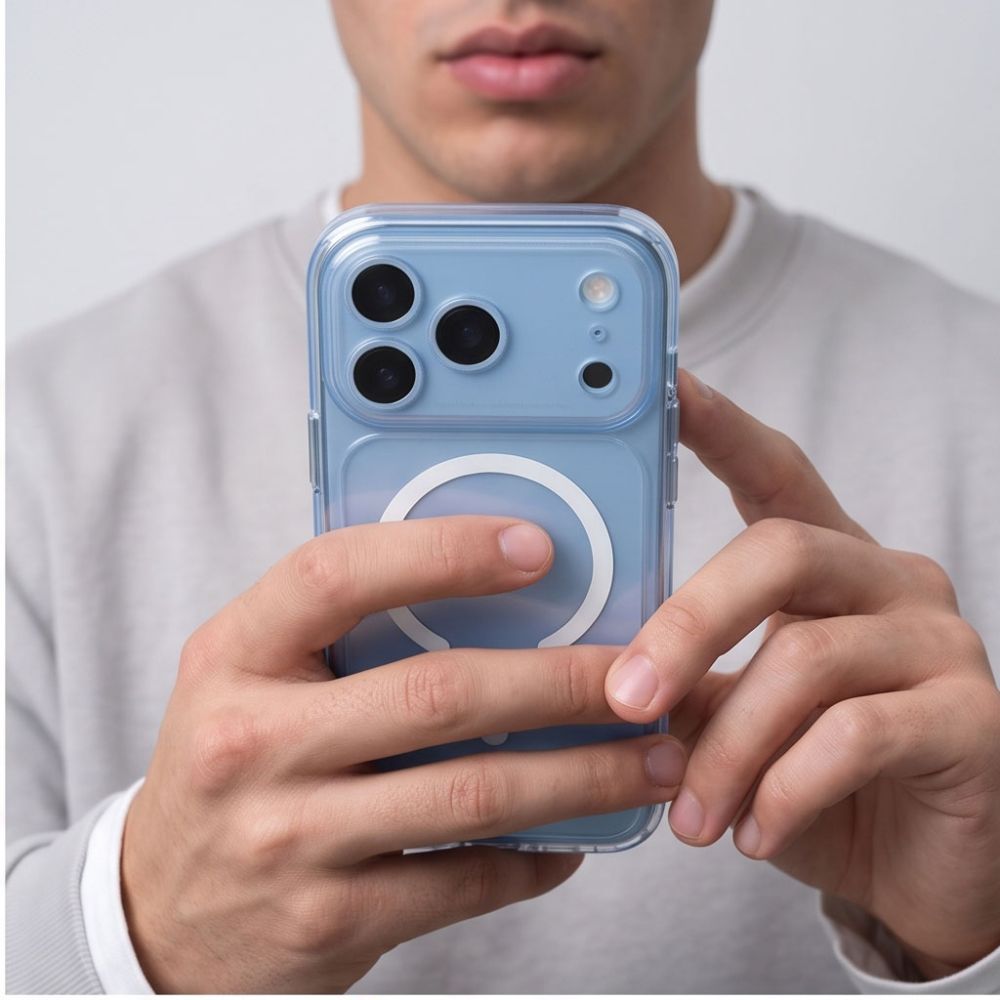 Tech-Protect iPhone 17 Pro Max / iPhone 18 Pro Max - Σκληρή Θήκη με Πλαίσιο Σιλικόνης - MagPeak MagSafe CC - Clear