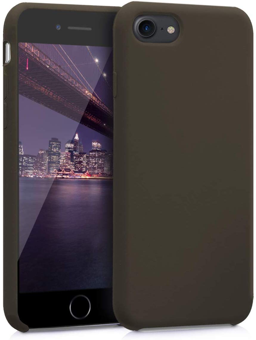 KW iPhone SE 2022 / SE 2020 / 7 / 8 Θήκη Σιλικόνης Rubber TPU - Coffee - 40225.46