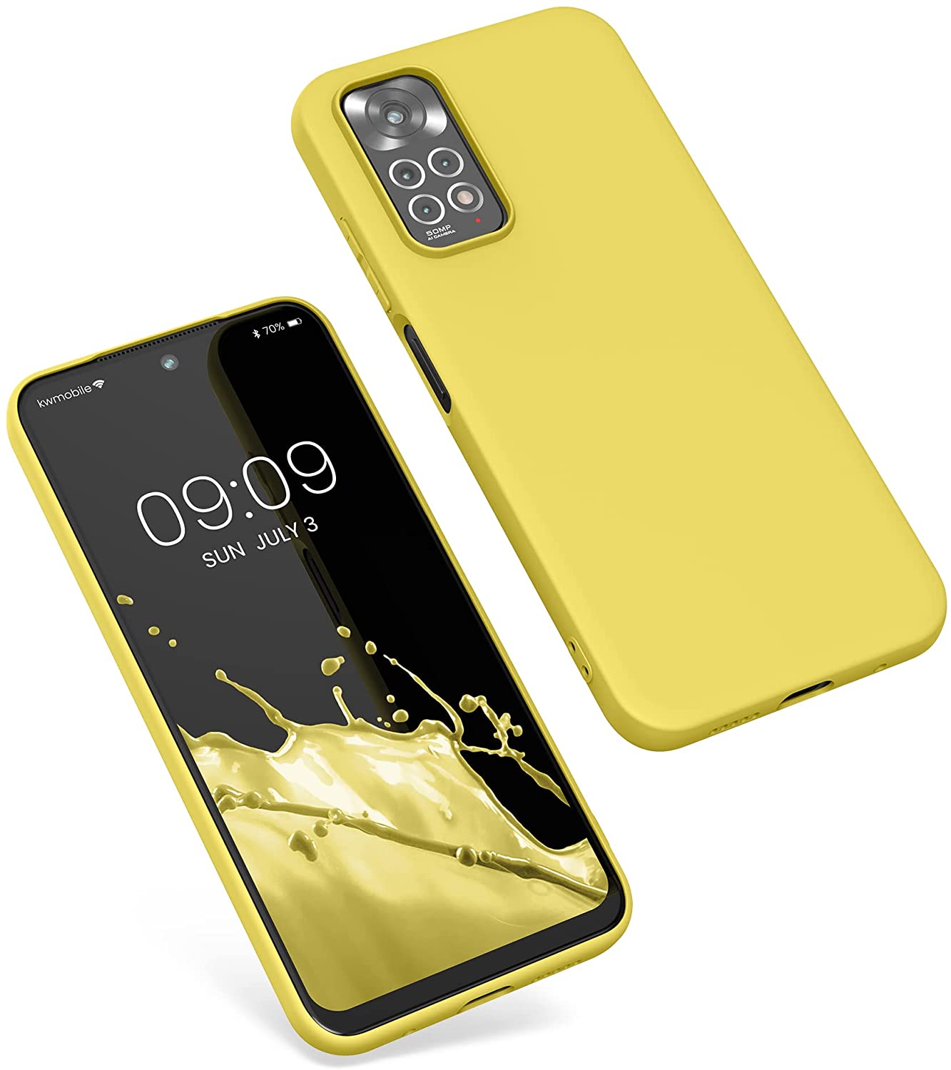 KW Xiaomi Redmi Note 11 / Redmi Note 11S Θήκη Σιλικόνης TPU - Vibrant Yellow - 57368.165