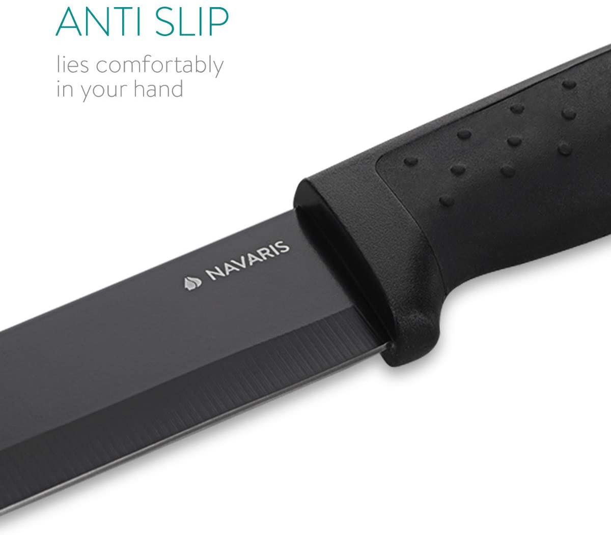 Navaris Σετ με 5 Τεμάχια μαχαιριών και 1 Αποφλοιωτή - Black - 48366.06.02
