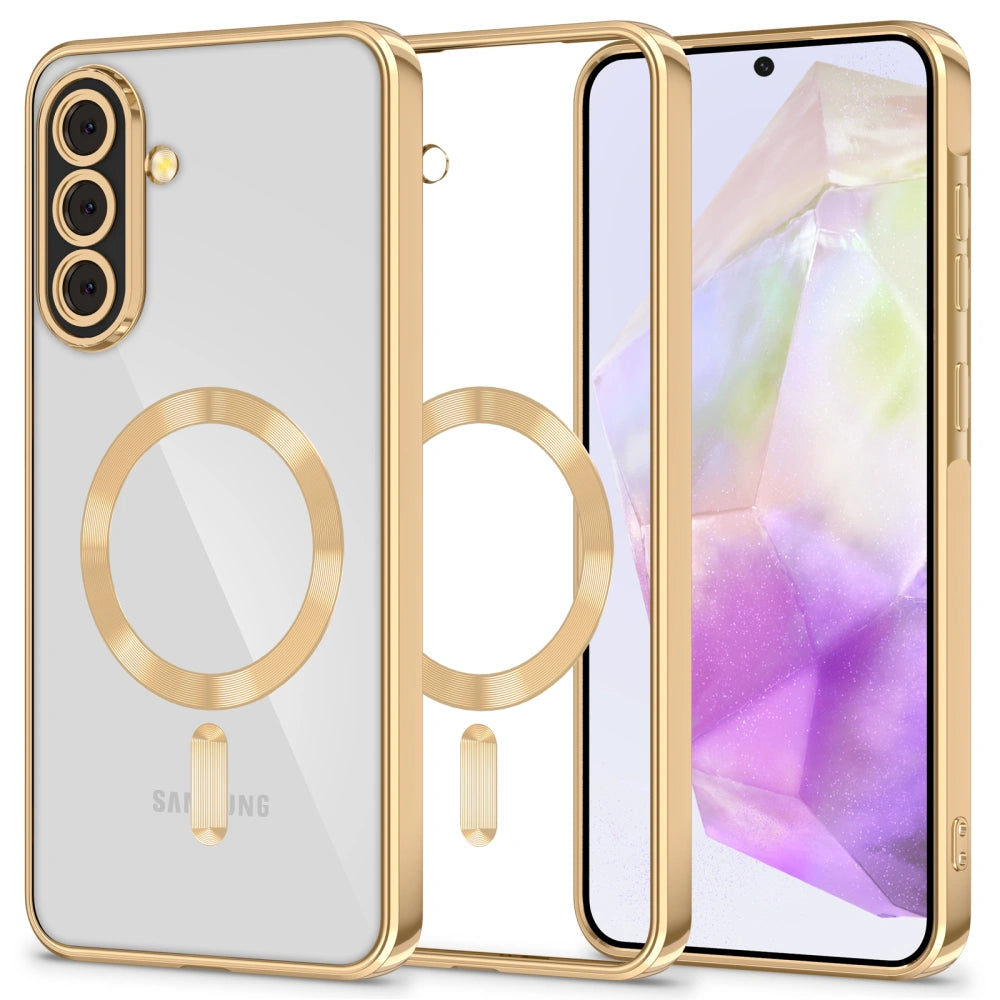 Tech-Protect Samsung Galaxy A36 5G MagFlex Θήκη Σιλικόνης TPU με MagSafe - Shiny Gold