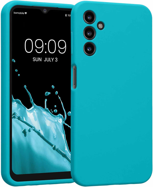 KW Samsung Galaxy A14 5G Θήκη Σιλικόνης Rubberized TPU - Ice Blue