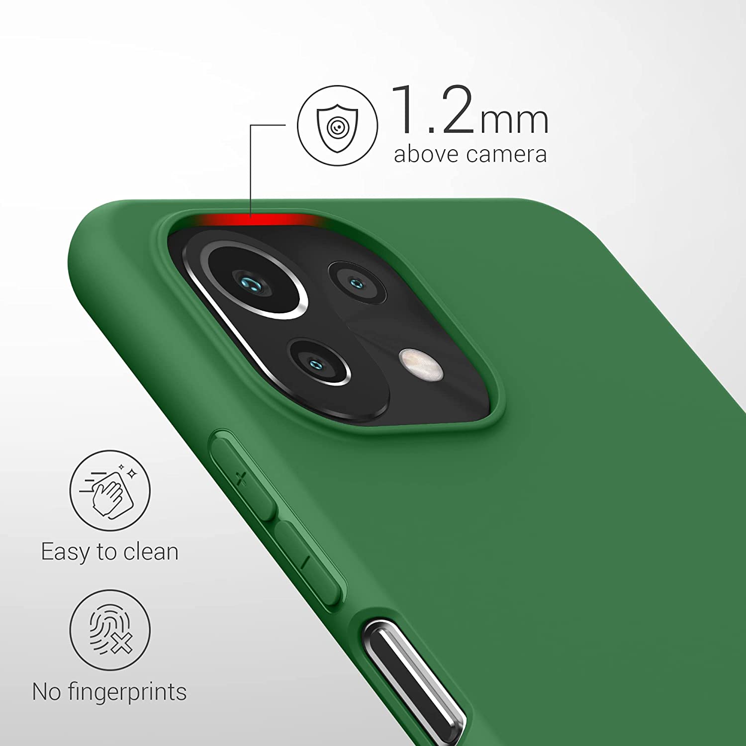 KW Xiaomi Mi 11 Lite / Mi 11 Lite 5G Θήκη Σιλικόνης TPU - Pixie Green - 54726.227