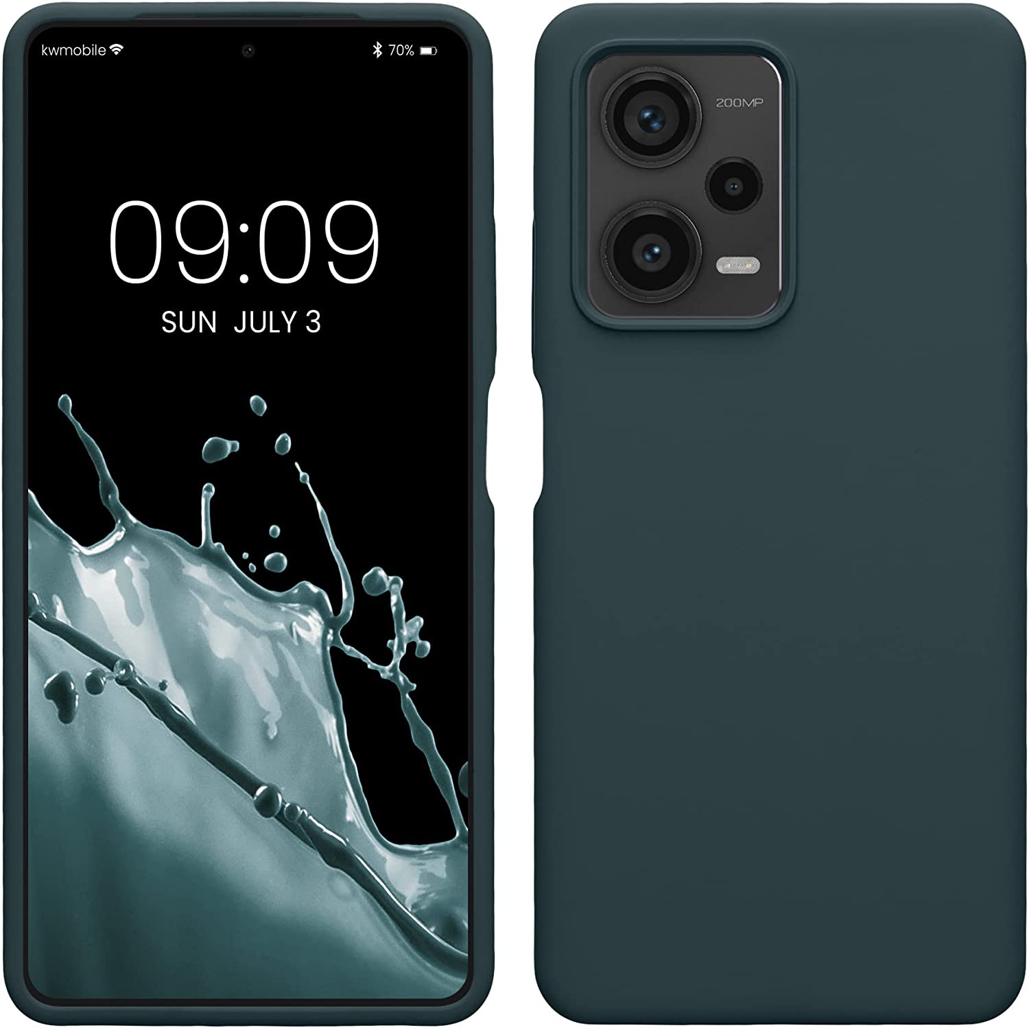 KW Xiaomi Redmi Note 12 Pro+ Θήκη Σιλικόνης Rubberized TPU - Dark Slate - 60691.202