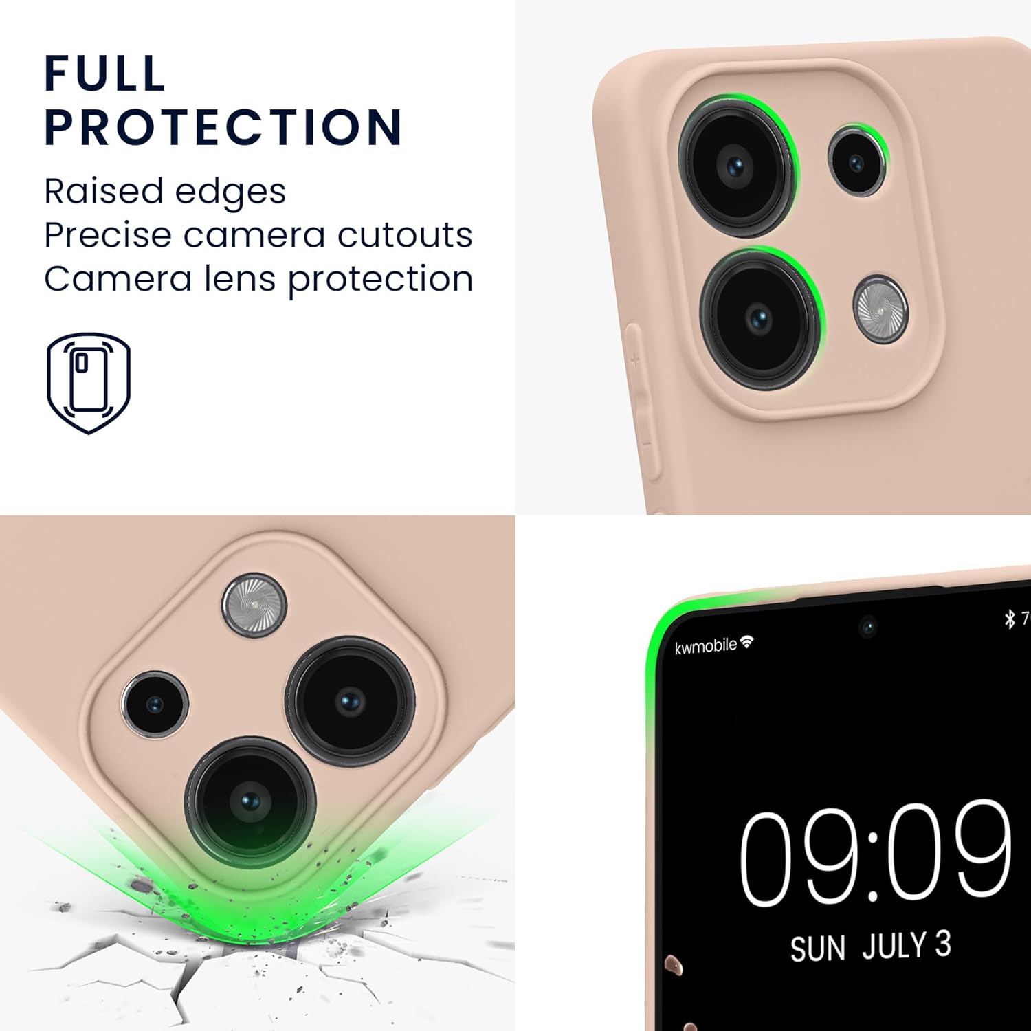 KW Xiaomi Redmi Note 13 4G Θήκη Σιλικόνης TPU - Coconut Swirl