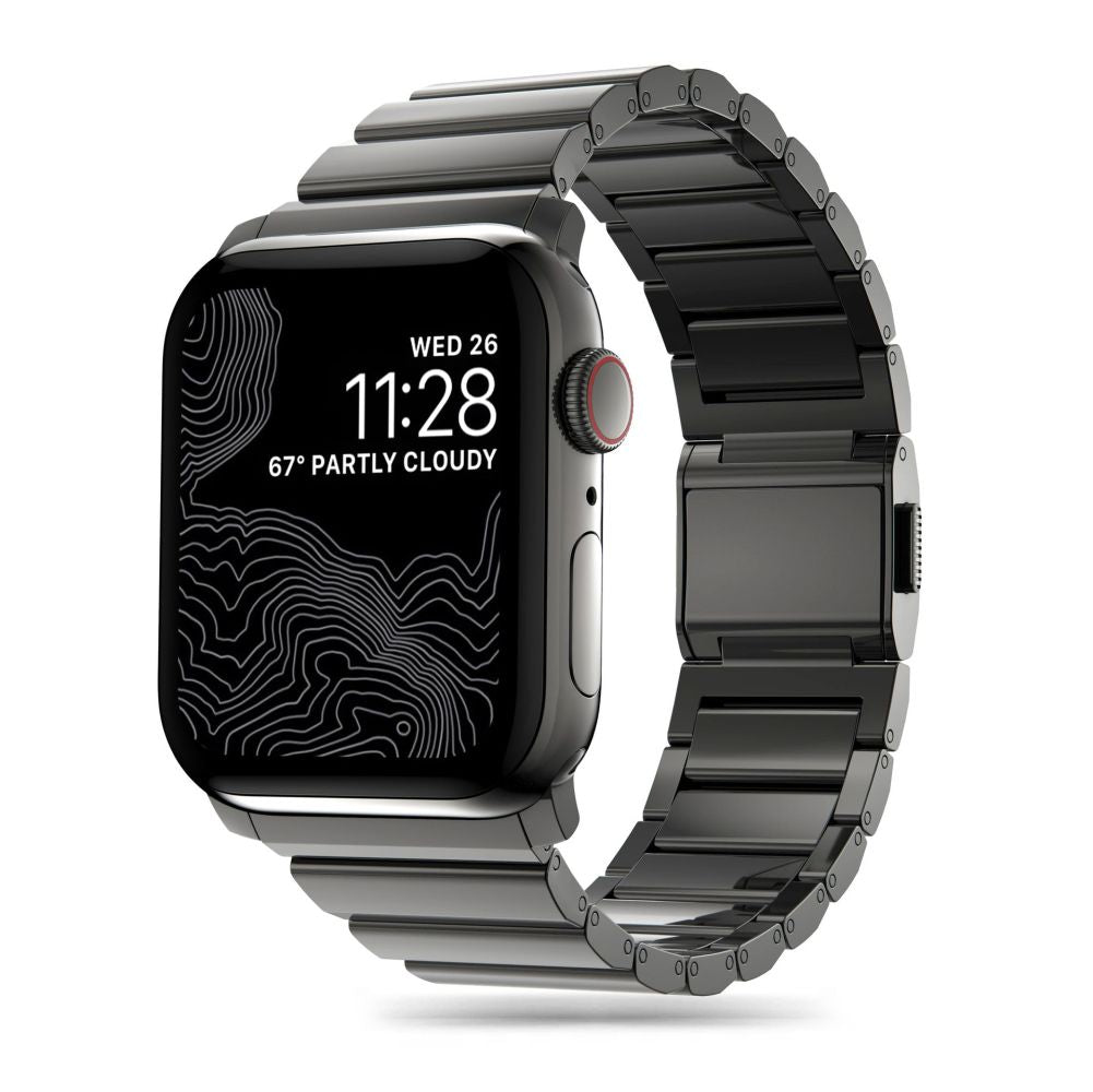Tech-Protect Λουράκι Apple Watch 8/9/10/11 - SE (1/2/3) - Ultra (1/2/3) – 44/45/46/49mm SteelBand από Ανοξείδωτο Ατσάλι - Black