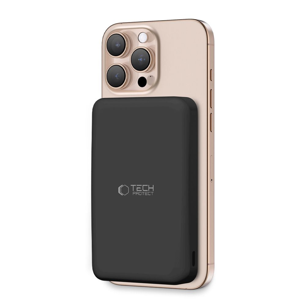 Tech-Protect PB24 Lifemag QI2 MagSafe PowerBank Μαγνητικό PowerBank Κινητού 10000 mAh - Black