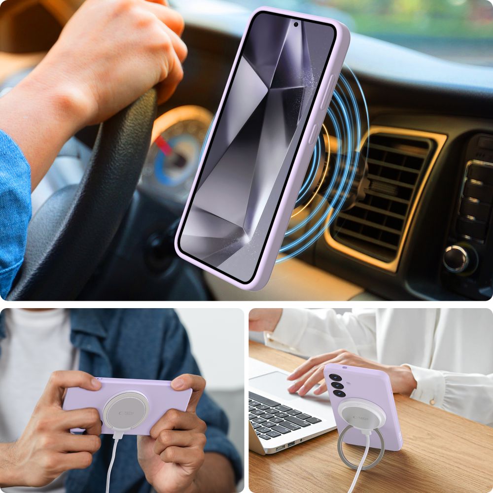 Tech-Protect Samsung Galaxy S25 Plus Liquid Silicone - MagSafe Θήκη Σιλικόνης TPU - Mauve