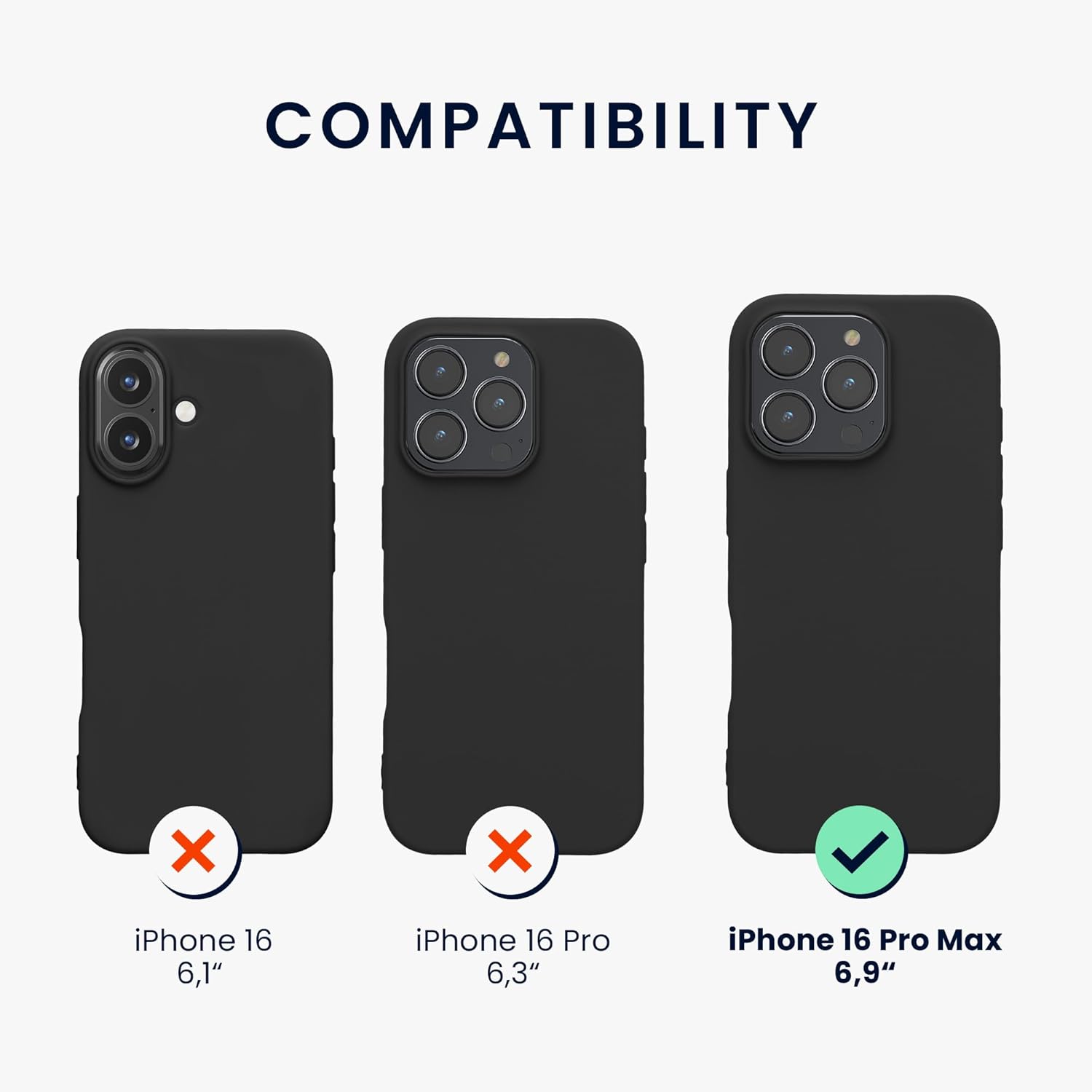 KW iPhone 16 Pro Max Λεπτή Θήκη Σιλικόνης TPU - Matte Black