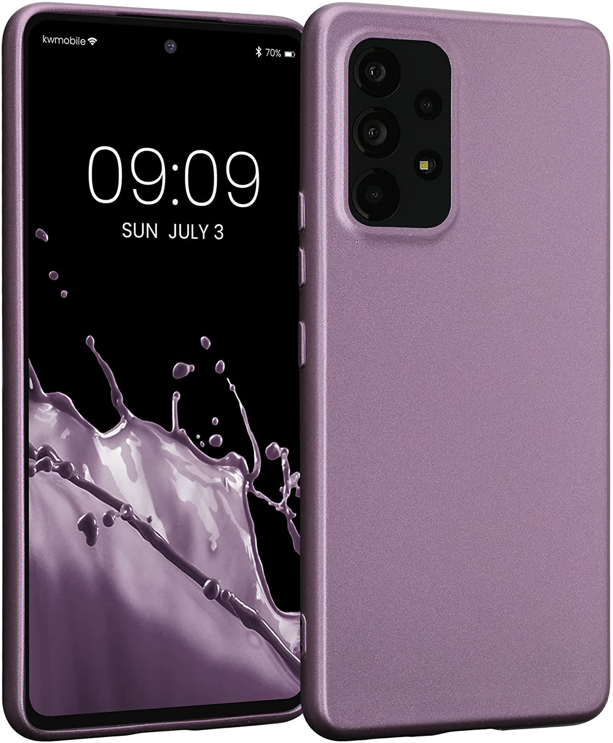 KW Samsung Galaxy A53 5G Θήκη Σιλικόνης TPU - Metallic Lavender - 58019.230