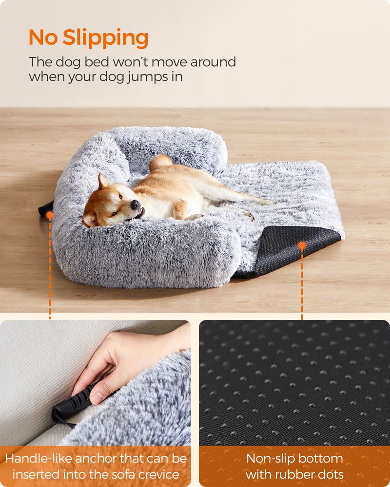 Feandrea Μαξιλάρι / Κρεβάτι Σκύλου - 110 x 95 x 18 cm - Ombre Grey - PGW223G01